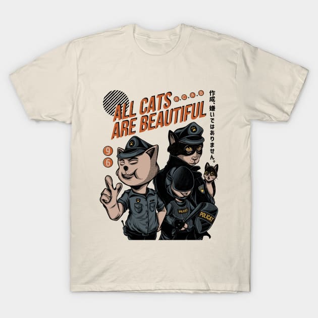 A.C.A.B (ALL CATS ARE BEAUTIFUL) T-Shirt by endorphinestudio